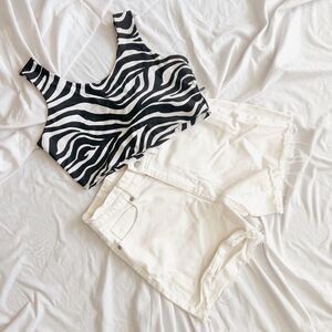 H&M bundle set shirt + H&M shorts ✨